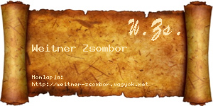 Weitner Zsombor névjegykártya